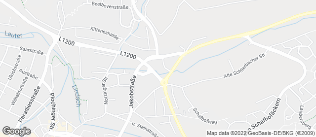 Karte mit Standort von Café Bäcker Mayer Kirchheim Penny-Markt