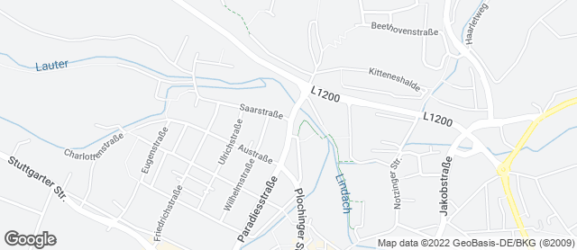 Karte mit Standort von Café Bäcker Mayer Kirchheim