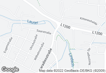 Karte mit Standort von Café Bäcker Mayer Kirchheim