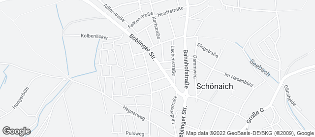 Karte mit Standort von Bäckerei & Konditorei Raisch GmbH & Co. KG - Filiale Schönaich
