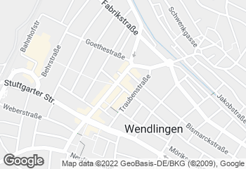 Karte mit Standort von Café Bäcker Mayer Wendlingen