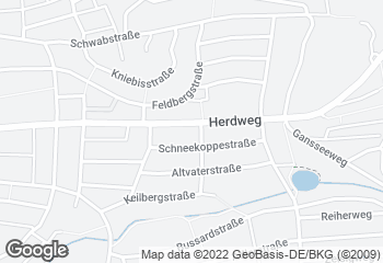 Karte mit Standort von Bäckerei Treiber, Böblingen Herdweg