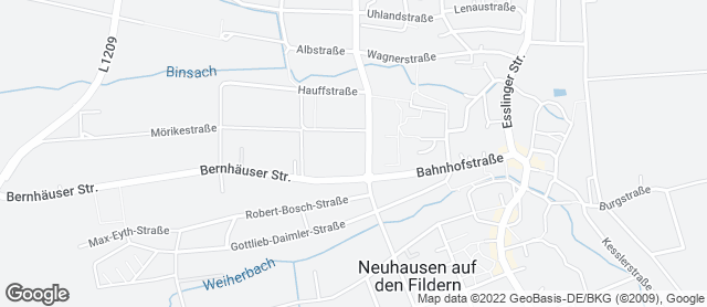 Karte mit Standort von Stadtbäckerei Schultheiss Fil. Neuhausen