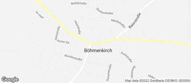 Karte mit Standort von Mayers Bäckerei-Konditorei GmbH
