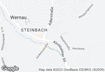 Karte mit Standort von Bäckerei Hunn
