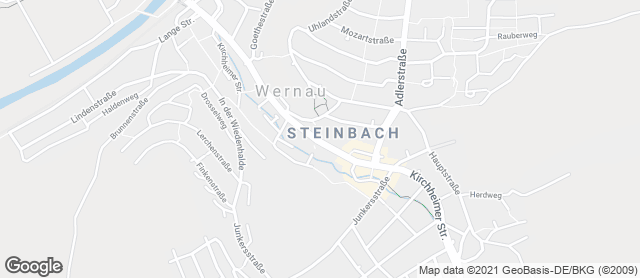 Karte mit Standort von Backhaus Zoller Wernau