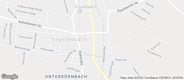 Karte mit Standort von Bäckerei Weinzierl GmbH
