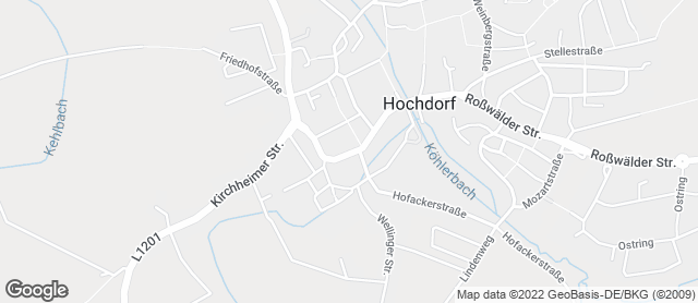 Karte mit Standort von Café Bäcker Mayer Hochdorf