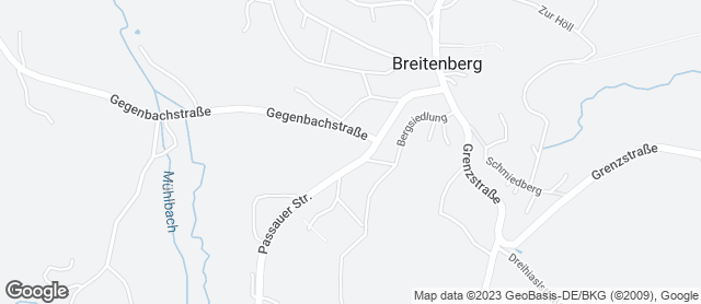 Karte mit Standort von Bäckerei Pilger (Breitenberg Brückl)