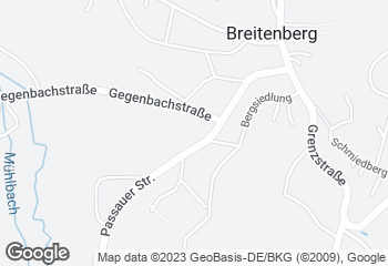 Karte mit Standort von Bäckerei Pilger (Breitenberg Brückl)