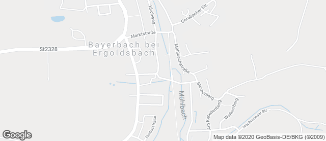 Karte mit Standort von Bäckerei Weinzierl GmbH