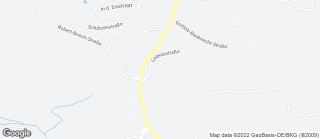Karte mit Standort von Bäckerei & Konditorei Raisch GmbH & Co. KG - Baumarkt Kömpf Calw