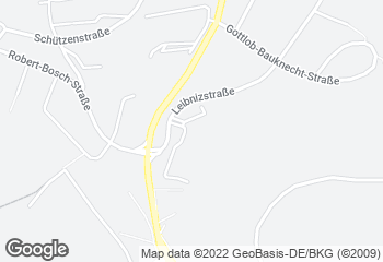 Karte mit Standort von Bäckerei & Konditorei Raisch GmbH & Co. KG - Baumarkt Kömpf Calw