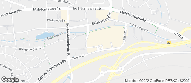 Karte mit Standort von Bäckerei Trölsch - Sindelfingen BreuningerLand