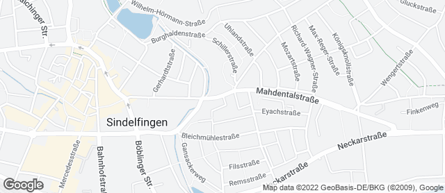 Karte mit Standort von Bäckerei Frech