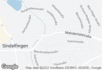 Karte mit Standort von Bäckerei Frech