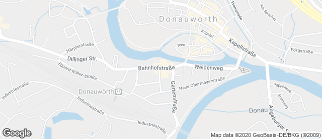 Karte mit Standort von Ihle-Café WOHA Donauwörth