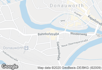 Karte mit Standort von Ihle-Café WOHA Donauwörth