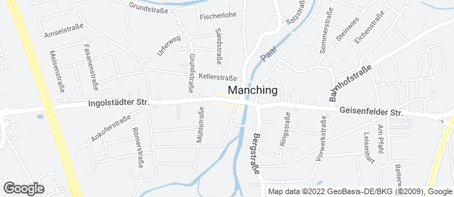 Karte mit Standort von Backhaus Hackner GmbH- Ingolstädter Str.