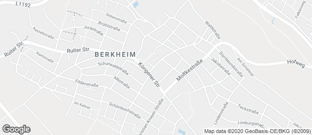 Karte mit Standort von Backhaus Zoller Berkheim