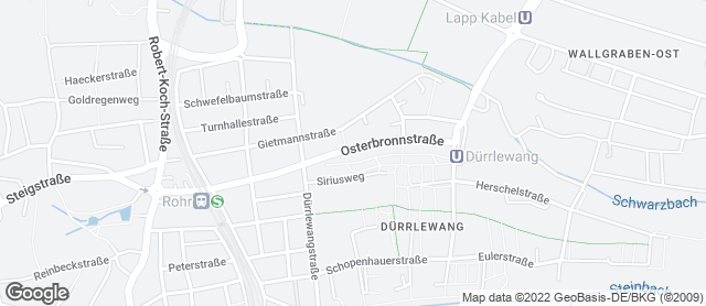Karte mit Standort von Bäckerei Bausch