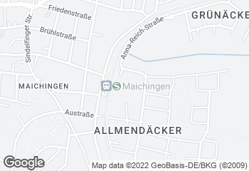 Karte mit Standort von Bäckerei Frech
