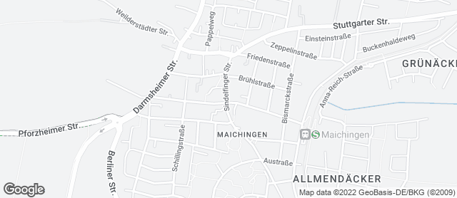 Karte mit Standort von Bäckerei Konditorei Café Frank