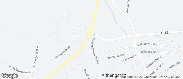 Karte mit Standort von Bäckerei & Konditorei Raisch GmbH & Co. KG - Filiale Althengstett