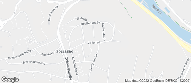Karte mit Standort von Backhaus Zoller Zollberg