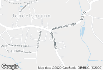 Karte mit Standort von Bäckerei Wimmer
