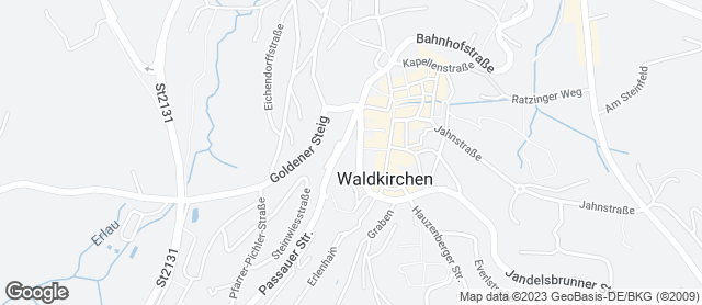 Karte mit Standort von Bäckerei Pilger (Waldkirchen Ringmauerstr.)
