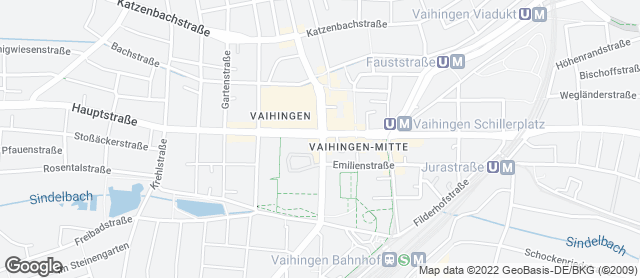 Karte mit Standort von Bäckerei Treiber, Vaihingen Kaufland
