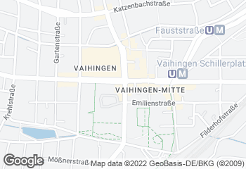 Karte mit Standort von Bäckerei Treiber, Vaihingen Kaufland