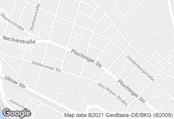 Karte mit Standort von Backhaus Zoller Plochingerstraße