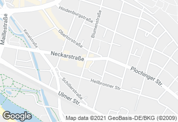 Karte mit Standort von Backhaus Zoller Charlottenplatz