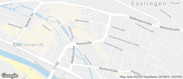 Karte mit Standort von Stadtbäckerei Schultheiss Fil. Küferstraße