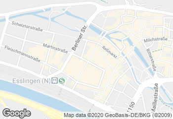 Karte mit Standort von Stadtbäckerei Schultheiss Fil. Bahnhofstraße