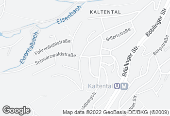 Karte mit Standort von Bäckerei Konditorei Schrade