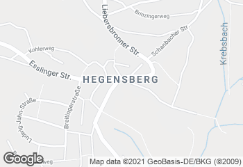 Karte mit Standort von Stadtbäckerei Schultheiss Fil. Hegensberg