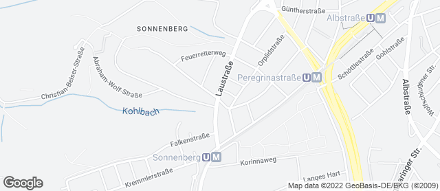 Karte mit Standort von Bäckerei Konditorei Schrade