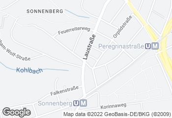 Karte mit Standort von Bäckerei Konditorei Schrade