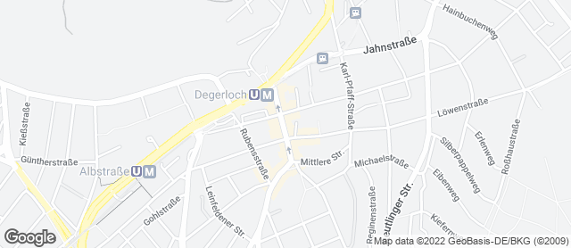 Karte mit Standort von Bäckerei Konditorei Schrade