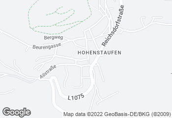 Karte mit Standort von Bäckerei Weiss Göppingen-Hohenstaufen
