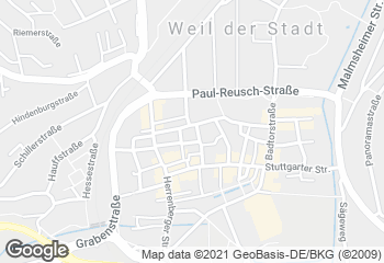 Karte mit Standort von Bäckerei Renz