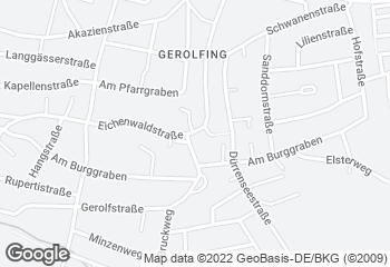 Karte mit Standort von Backhaus Hackner GmbH - Gerolfing