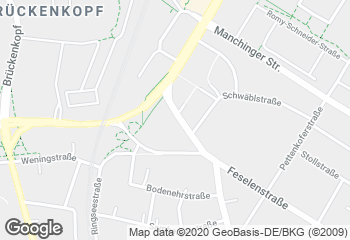Karte mit Standort von Bäckerei Kuttenreich Asamstrasse