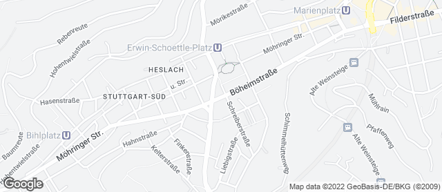 Karte mit Standort von Bäckerei Sauter
