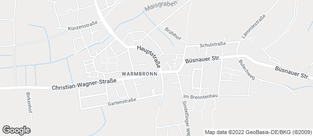 Karte mit Standort von Bäckerei Diefenbach