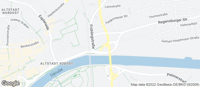 Karte mit Standort von Backhaus Hackner GmbH - Donau-City-Center