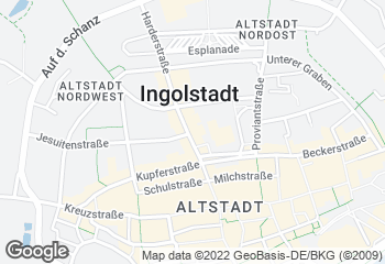 Karte mit Standort von Backhaus Hackner Gmbh - Harderstraße